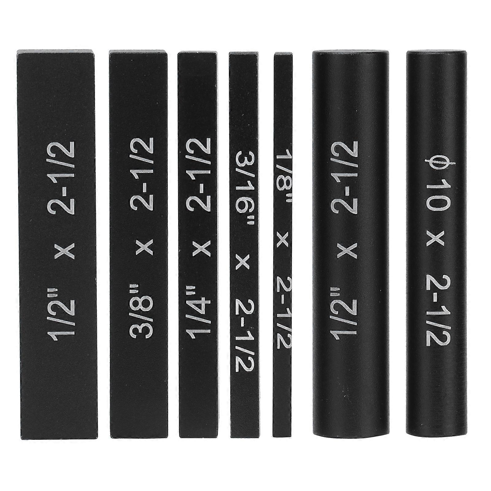 7pcs Saw Setup Blocks Height Gauge Set with Laser Engraving Aluminum Alloy Woodworking Table Saw Accessory