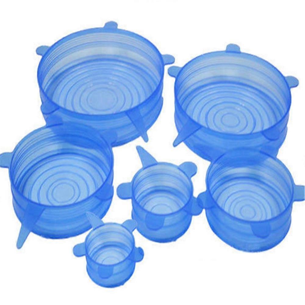 6pcs Universal Silicone Food Wrap Lid-l