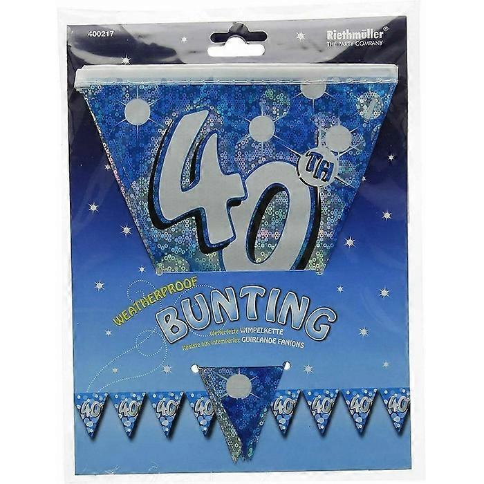 Amscan Foil Sparkle 40th Birthday Bunting
