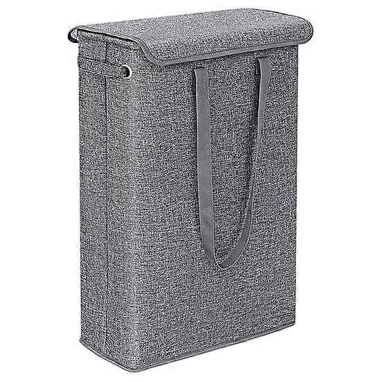 45L Dirty Clothes Basket Space-saving Slim Laundry Hamper Large Capacity Clothes Storage Bin for Home