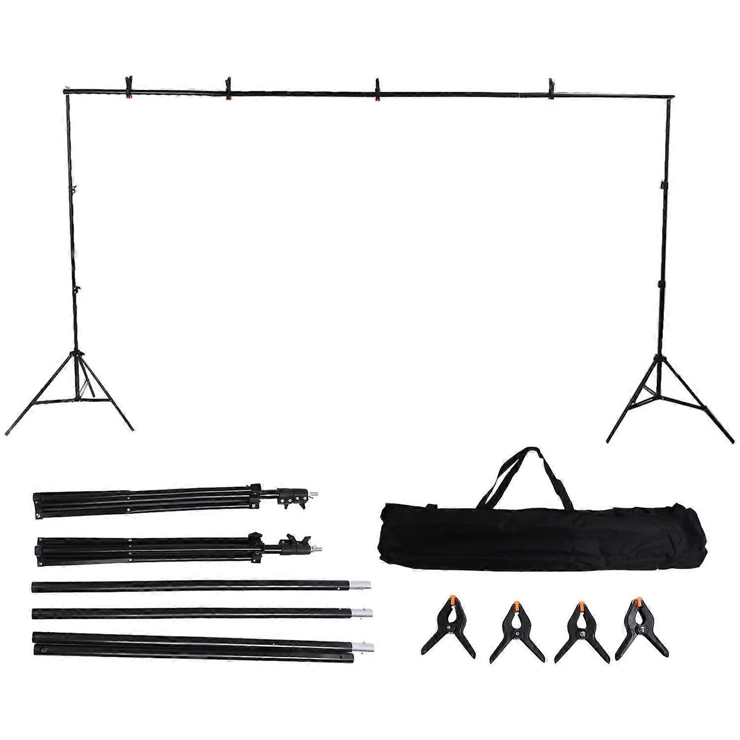 Photo Backdrop Stand Kit 2x3m Detachable Photo Studio Backdrop Support System for Live Streaming 