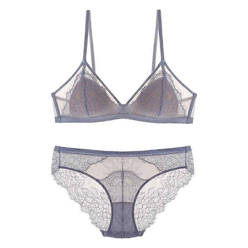 Lace French Style Strapless Triangular Cup Bra Set Sexy and Seductive Fashionable and Fun Lingerie for Women