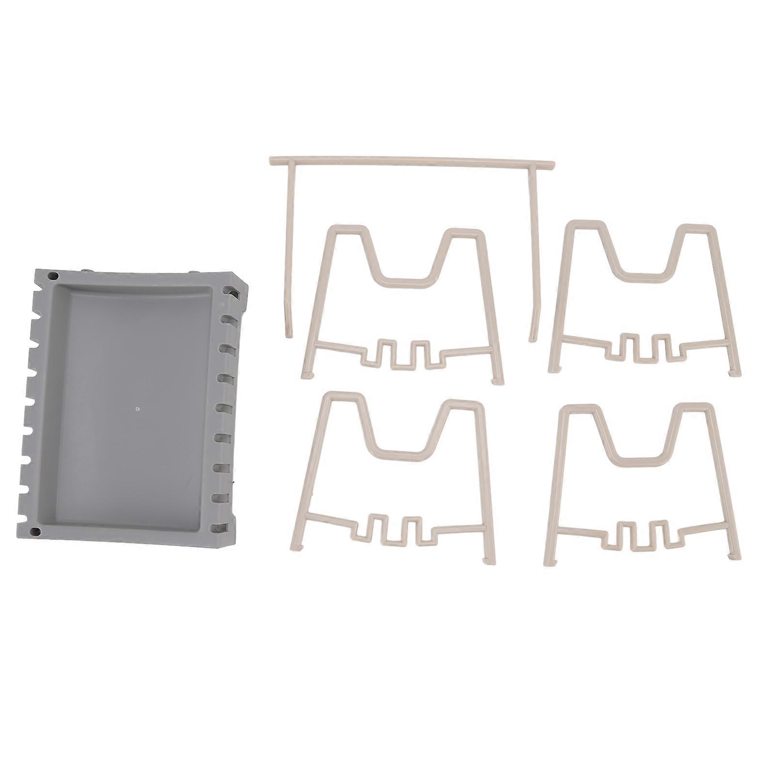 Pot Lid Holder Durable PP Space Saving Stable Nonslip Base Wide Application Cutting Board Organizer Type B