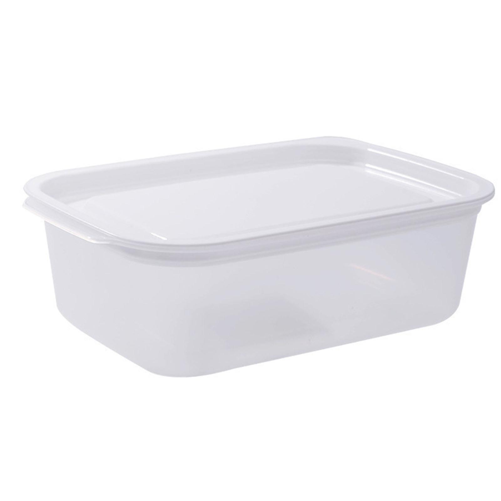 850ml Lebensmittelbehälter mit Deckel Rechteckige PP-Kunststoff-Lebensmittelversiegelungsbox für Kühlschrank Mikrowelle
