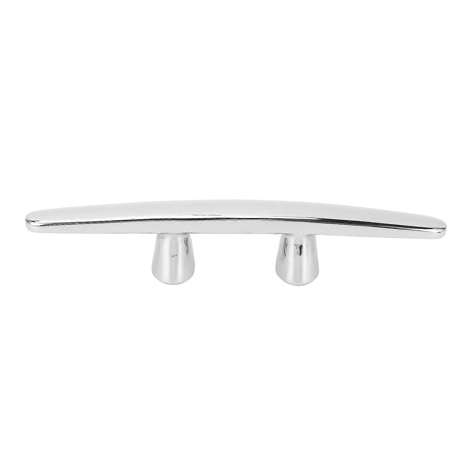 8in Boat Tie Down Cleat 316 Stainless Steel High Polished Dock Cleat 6mm Threaded for Yacht Ship Speed Boat MK2676