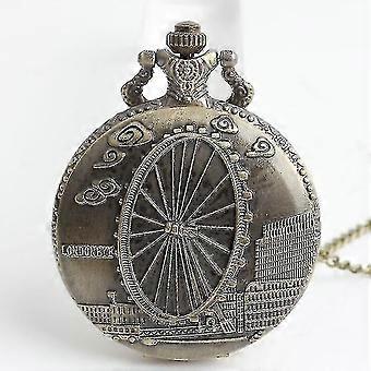 Ferris Wheel Quartz Pocket Watch Necklace Pendant Watches Men Women Watches R