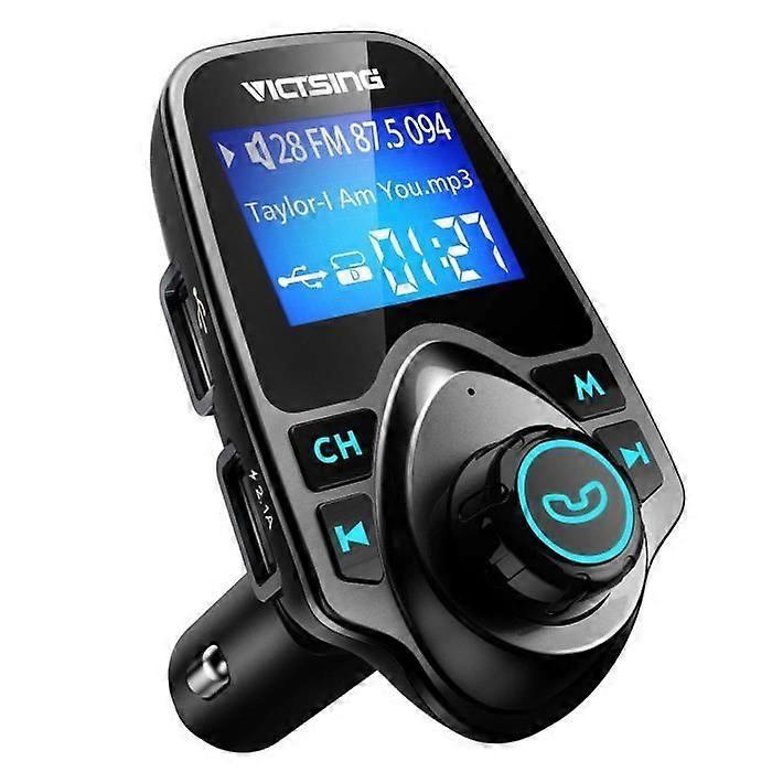 Car Bluetooth MP3 Player FM Transmitter Handsfree Call, Dual USB Charging, Micro SD/TF for iPhone 8 7 Plus 6, Samsung