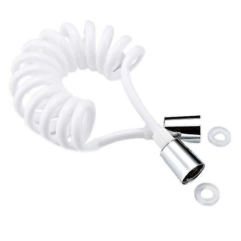 Retractable Spring Hose Flexible Telescopic Shower Hose Black/ Gray/ White