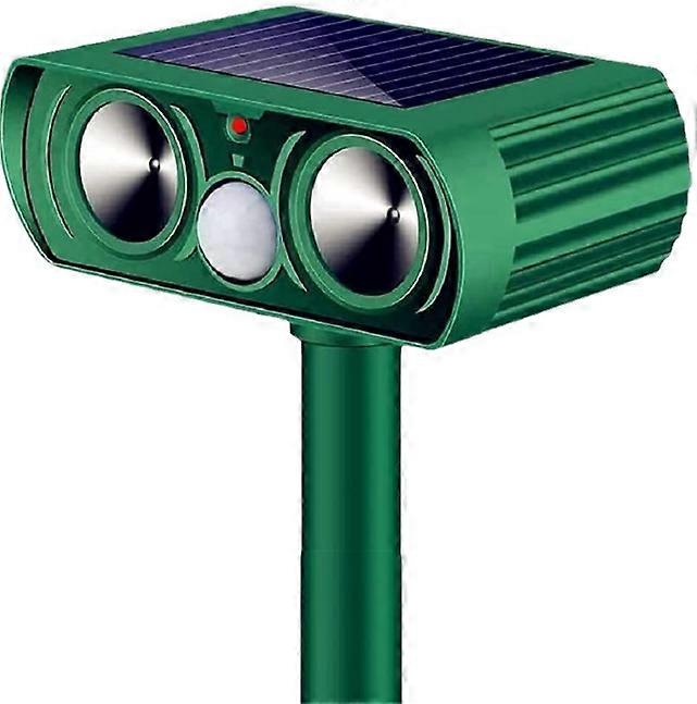 Solar Ultrasonic Cat Repeller Outdoor Cat Repellent Adjustable Sensitivity and Frequency Ultrasonic Cat Repeller to Repel Pests Garden Protector