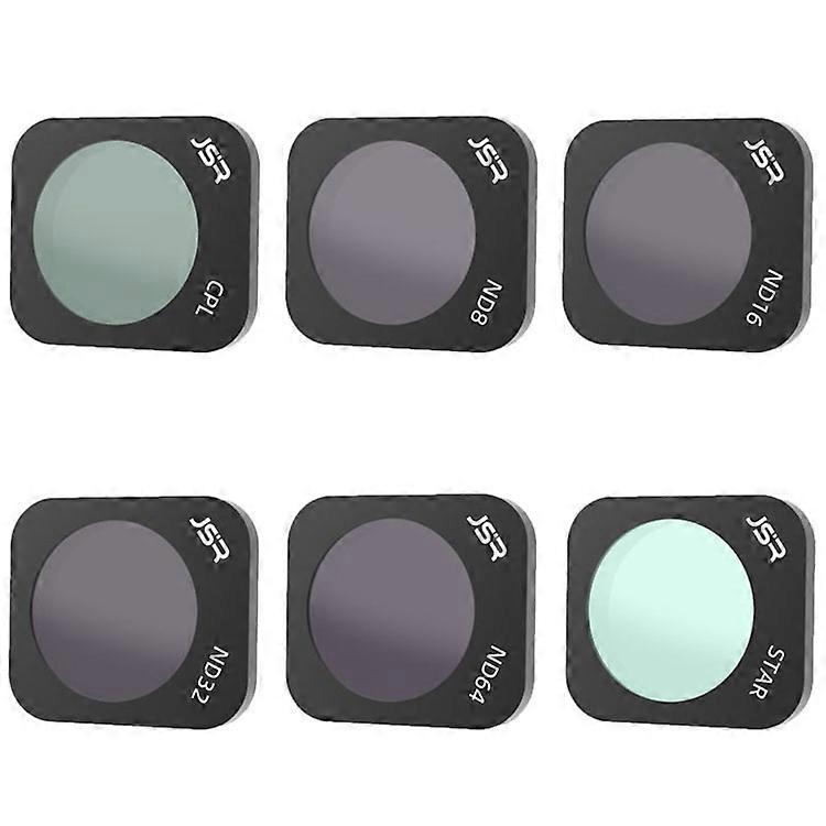 JUNESTAR ZMP TB-6IN1 JSR-1903-11 Compatible For Hubsan Zino Mini Pro 6Pcs/Set CPL+ND8+ND16+ND32+ND64+STAR Optical Glass Filters Dr