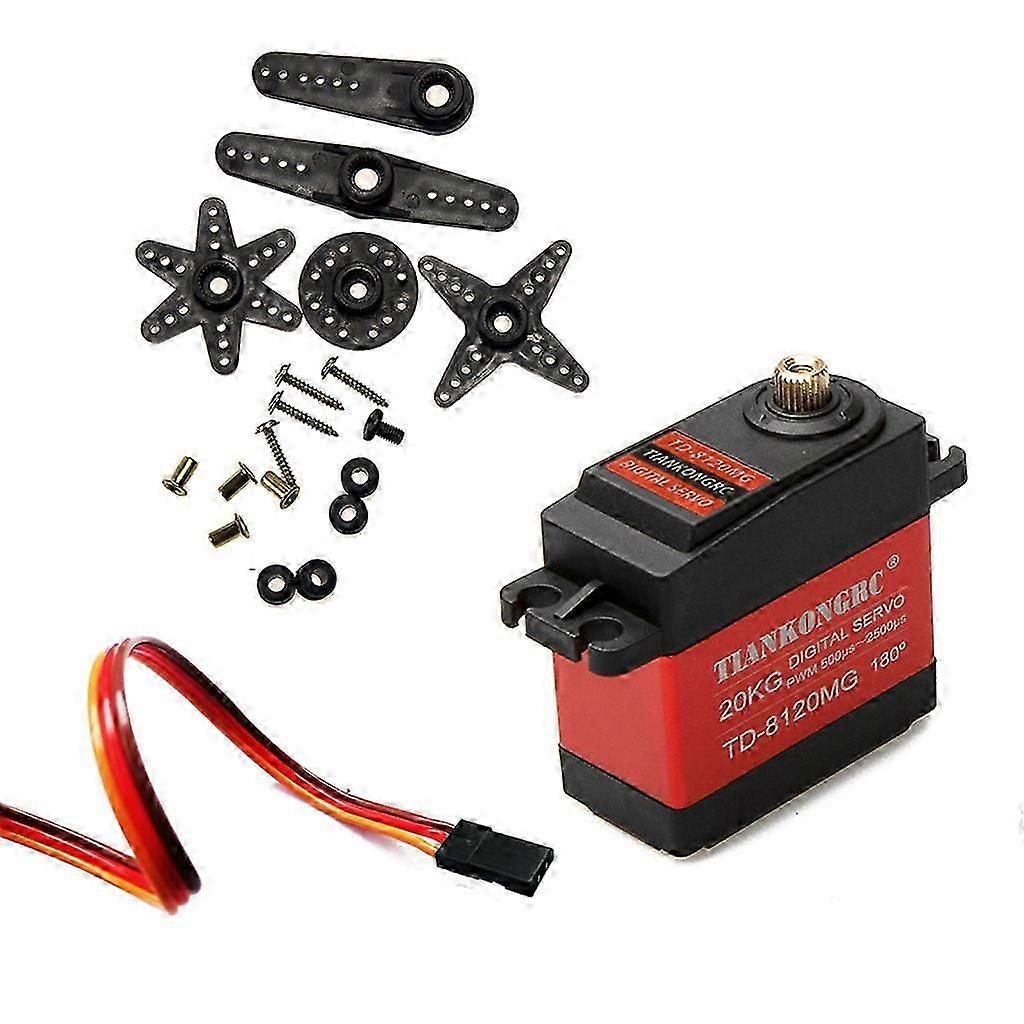 Large Torque Digital Coreless Servo Metal Gears 25T Arm For RC Car Model