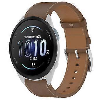 Lederen horlogeband voor Garmin Forerunner 165