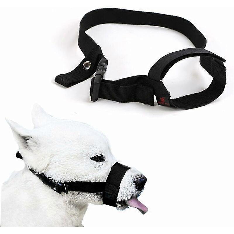 1 Piece 18-24cm Dog Muzzle Adjustable Nylon Muzzle Anti Bark Muzzle Adjustable Soft Muzzle for Small Medium Dogs