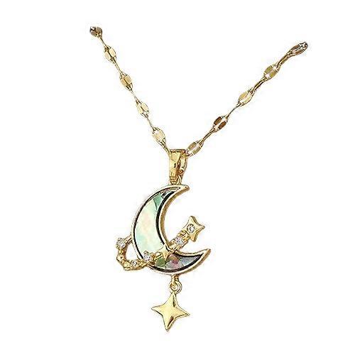 Nerezová ocel Star Moon Planet Náhrdelník Ženy Módní Štras Dolphin Choker Náhrdelník všechny výprodejové nabídky