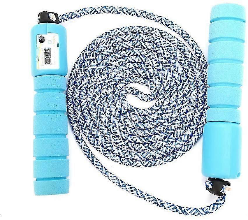 Kids Skipping Rope with Counters & Comfortable Handles, Speed Rope for Fitness & Boxing, Blue