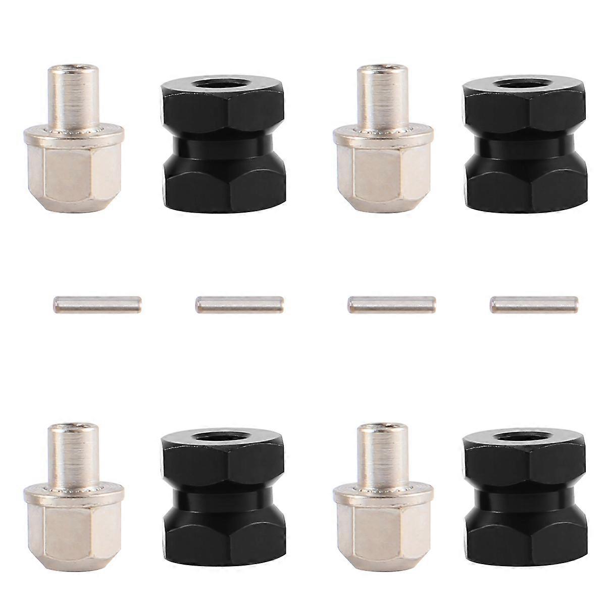 12mm Hex Wheel Hub Adaptor 12mm Extension Combiner Coupler Black