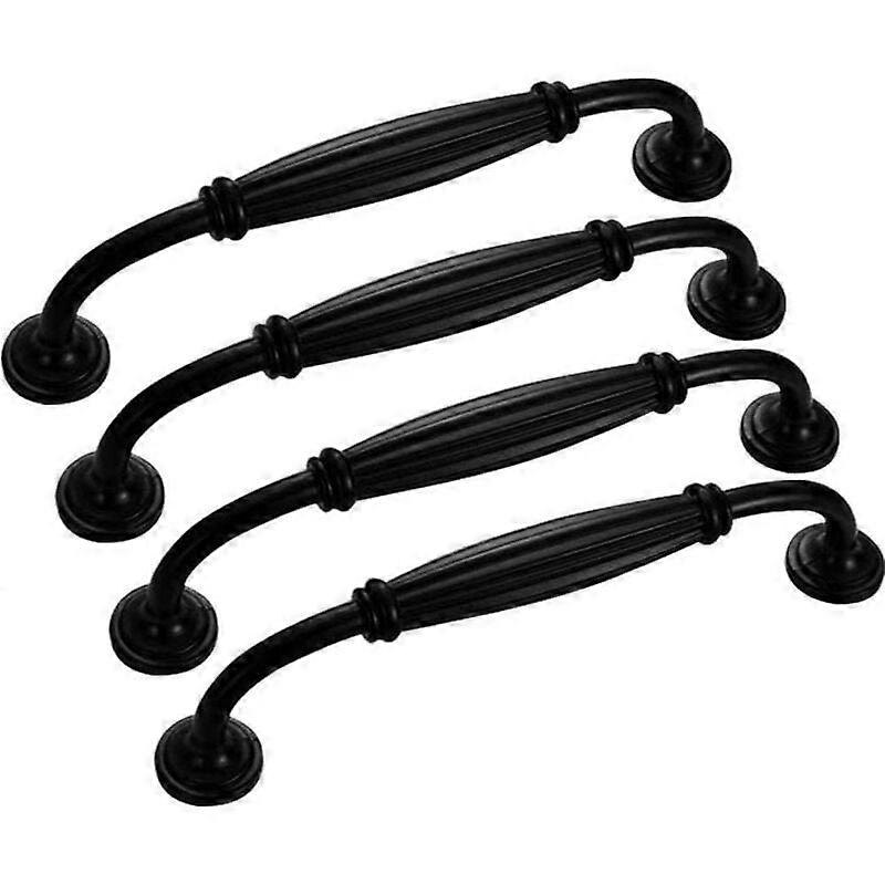 Black Cabinet Handles, Matte E Black Cabinet Pulls are 5 Inch Cabinet Pulls - 4 pcs