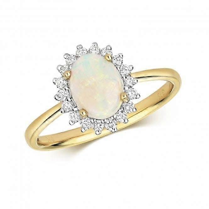 Diamond & Opal Ring RD288O
