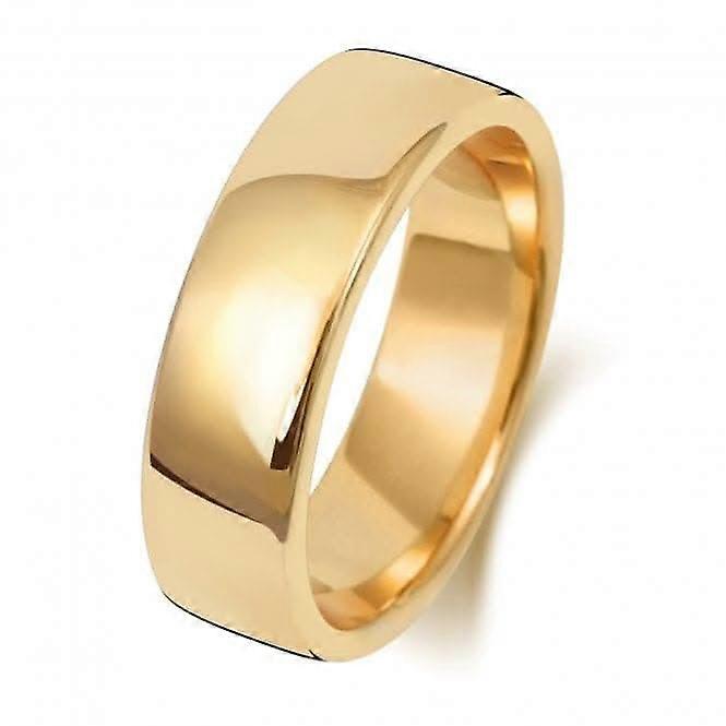 Wedding Band 9K Soft Court 6 mm-1.8 Wedding Ring W136H