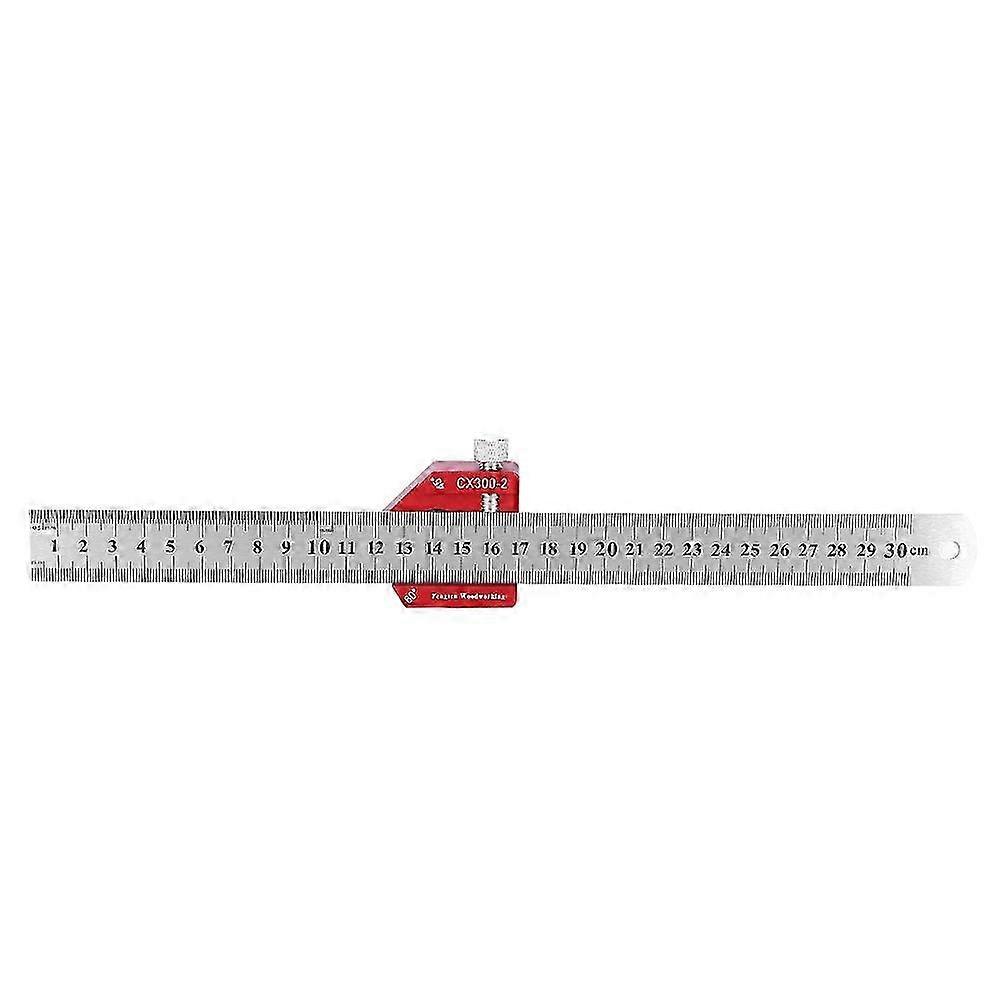 CX300-2 Woodworking Scribing Ruler High Precision Angle Measure Carpenter Marking Tool