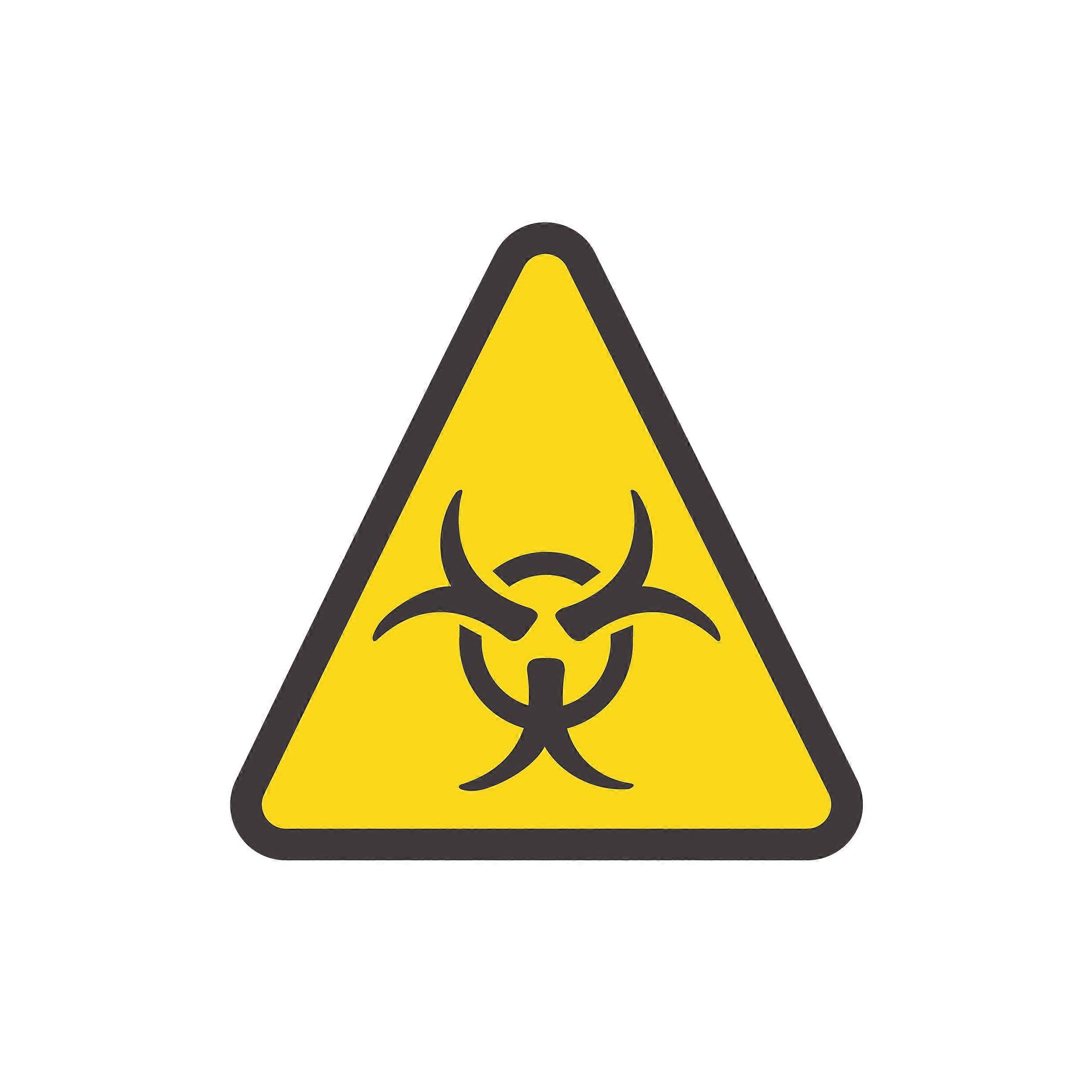 Iron-on patch Industrial Symbol Caution Virus
