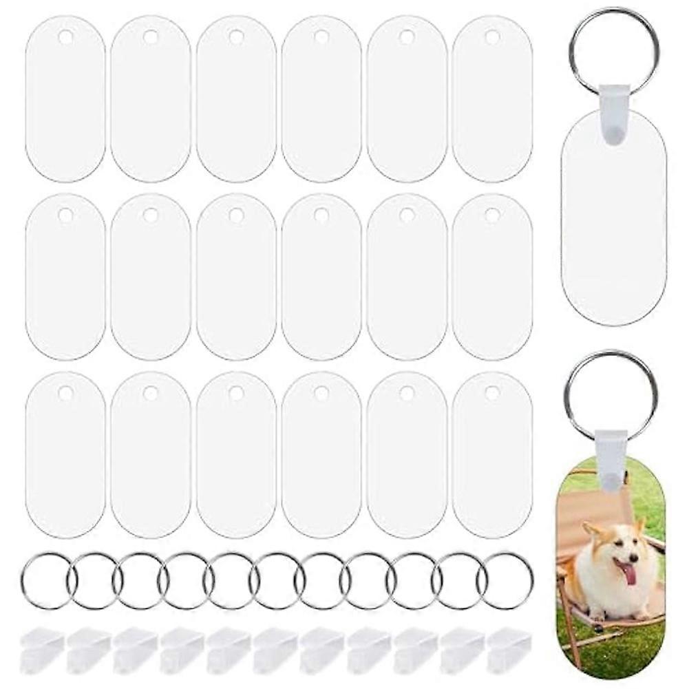 180Pcs Sublimation Keychain Blanks,Double Sided Sublimation Blanks