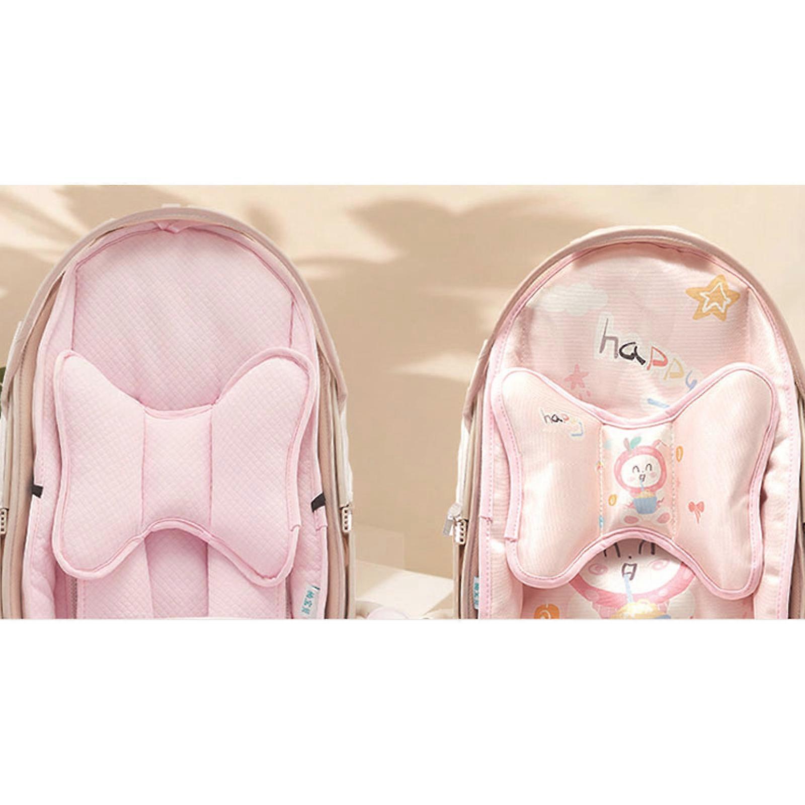 Infant Strollers Straps Covers/Crotch Pad Breathable Fabric Toddler Strollers Harness Pad Comfortable Pad for 0 to 3 Year Pink