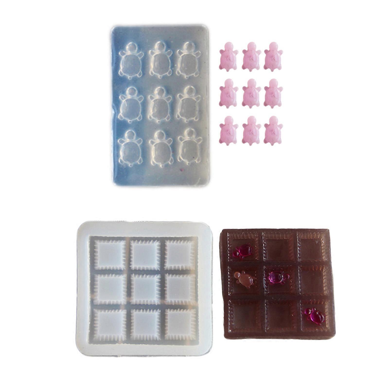 Portable 3x3 Puzzle Mold Game Playing Molds Silicone Texture for Training Thinking and Reaction in Children and Adults