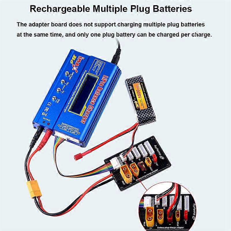 XT30 XT60 JST T Connector Lipo Battery Charger Board for B6 B6AC Lite