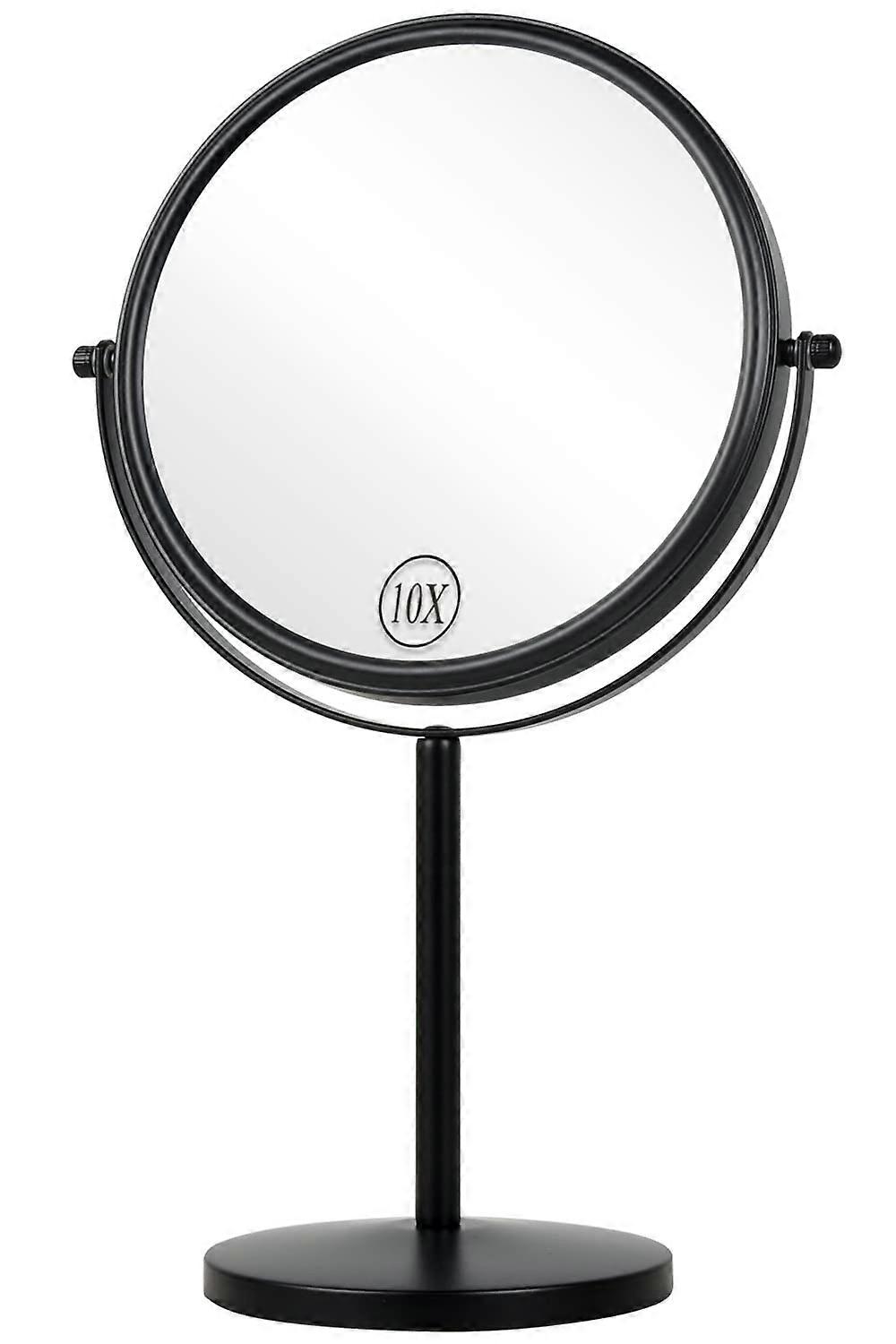 10-sided makeup mirror magnifying mirror desktop double-sided rotating bathroom suitable for 8 inches