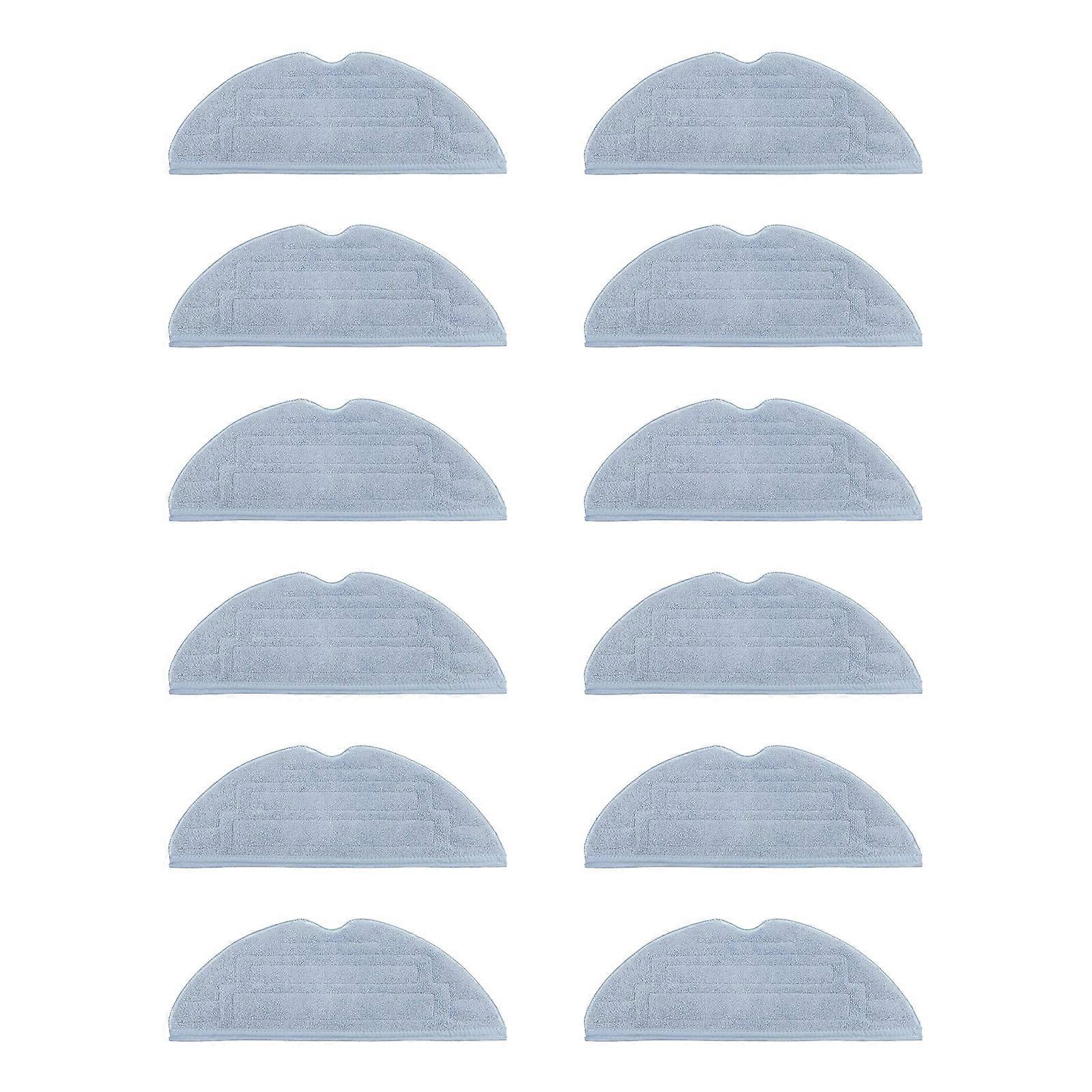 6/8/12Pcs Vacuum Mop Replacement Pads for S8 Plus Reusable Hard Floor Cloth Wet Replacement Microfiber Soft Pad