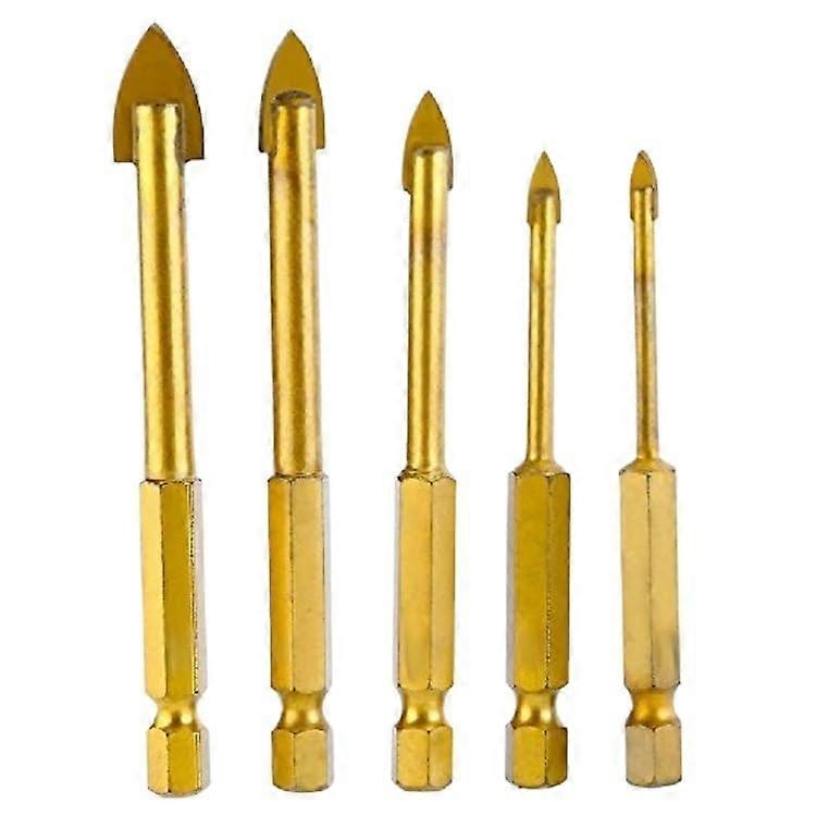 10pcs Ceramic Wall Triangular Drill Marble Tile Hole Opener Multi-Function Extended Alloy Twist Glass Drill bit (Size : 4MM)