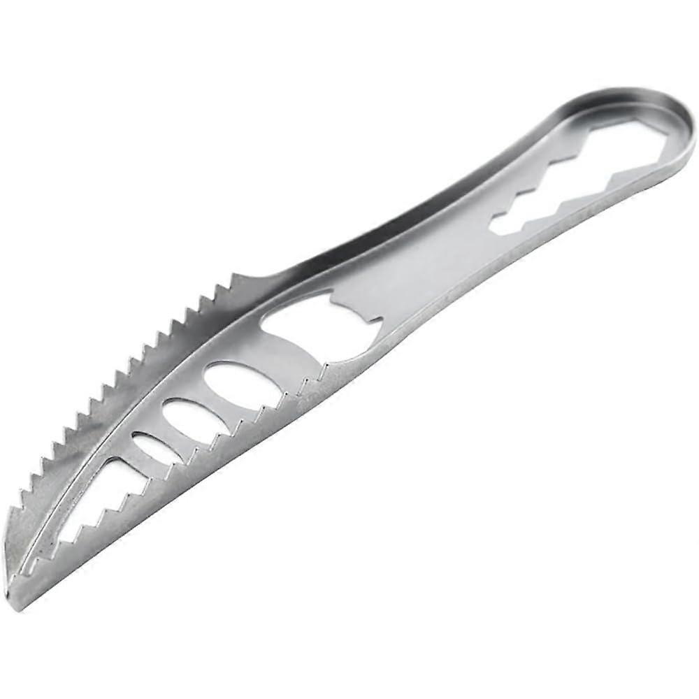 Stainless Steel Fish Scaler and Remover - Ergonomic Kitchen Tool with Non-Slip Grip for Seafood Preparation