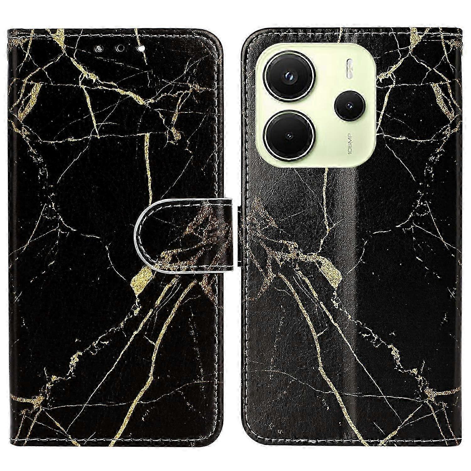 For Xiaomi Redmi Note 14 Pro 4G Case Pattern PU Leather Flip Phone Cover