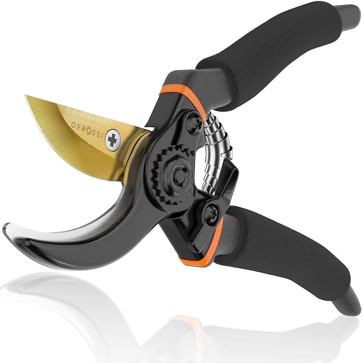 Premium bypass pruning shears for your garden - heavy  with a soft pillow clutch handle