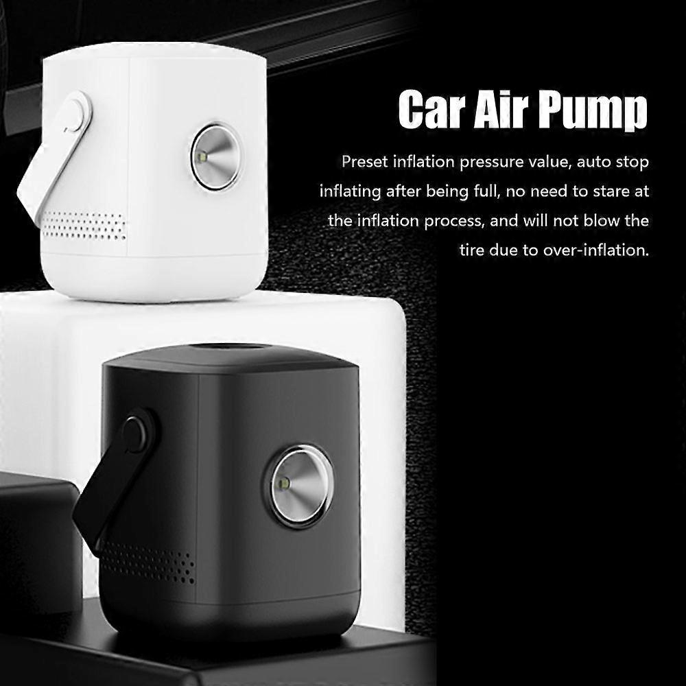 Portable Electric Air Pump with Digital Display & Auto-Off - Fast Tire Inflation, LED Light