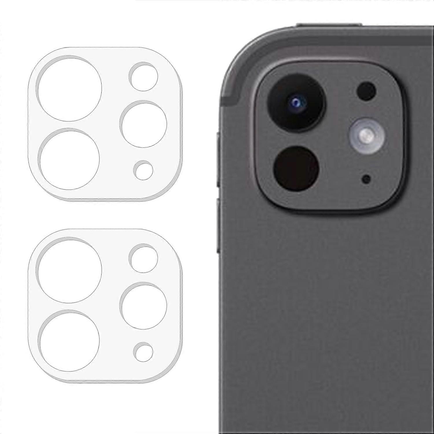 2Pcs For iPad Pro 11 (2024)/Pro 13 (2024) Tempered Glass Camera Lens Protector (3D Arc Edge)