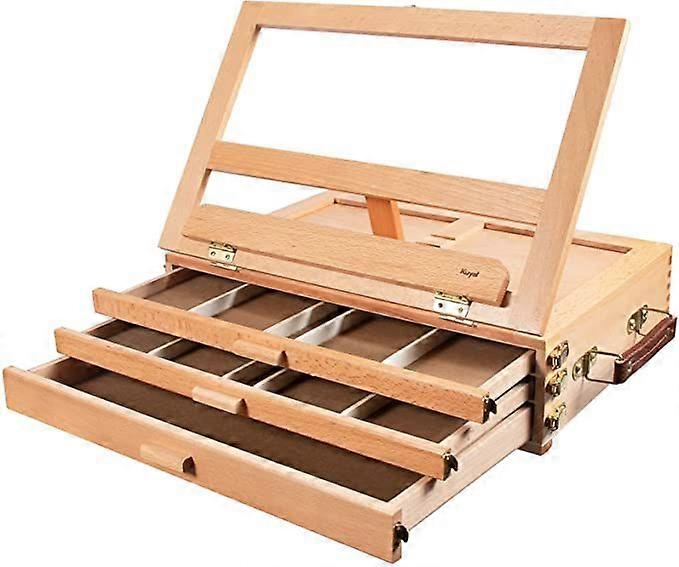 Çekmeceli ayarlanabilir masa üstü şövale