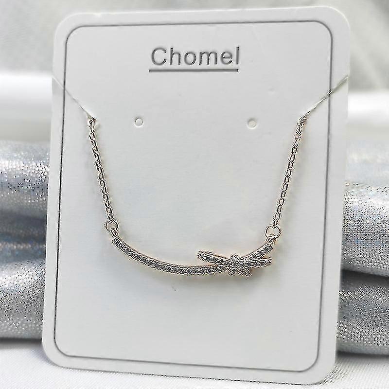 Chomel Simple Style Bow Ladies Collier-argent