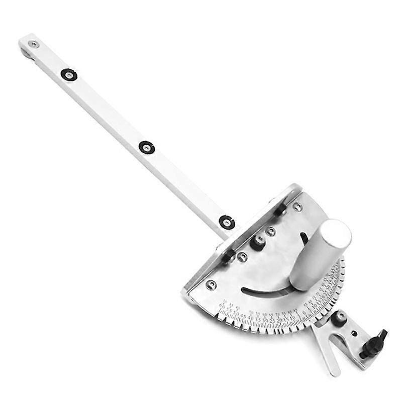 Precision Miter Gauge, Table Saw Miter Gauge with 120 Angled Ends and a Repetitive Cut Flip Stop for Table Saw