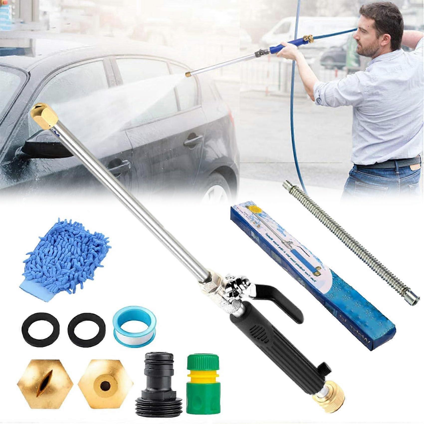 Hydro Nozzle 3000 Psi High Pressure Washer Wand 2-In-1 Power Washing Nozzle For Water Hose