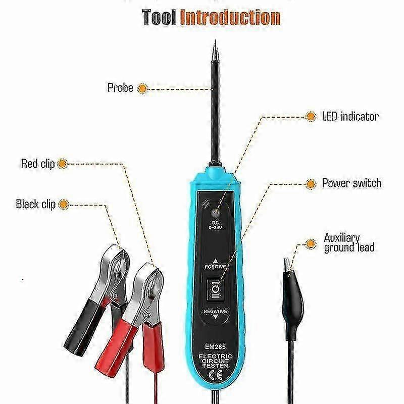 Car Electric Circuit Tester Probe Track Short Circuits Scanner Voltage Meter Pen