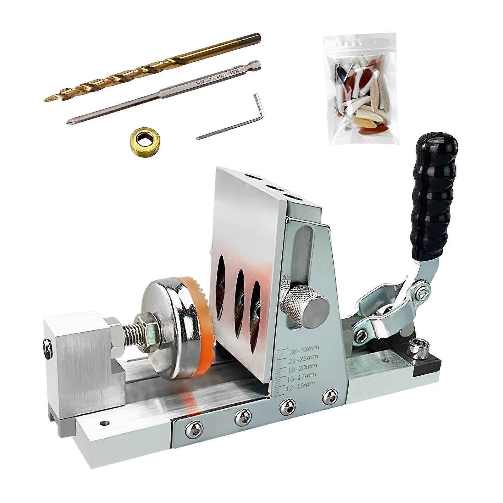 Pocket Hole Jig Tool Kit Puncher Hole Locator for Joinery Men DIY Projects