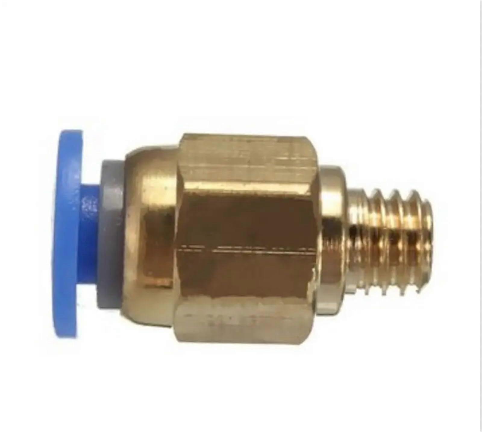 M6 Pneumatic Connector 10pcs PC4-M6 PC6-M6 PC8-M6 1mm Quick-Release J-Head Feed Trachea Fittings