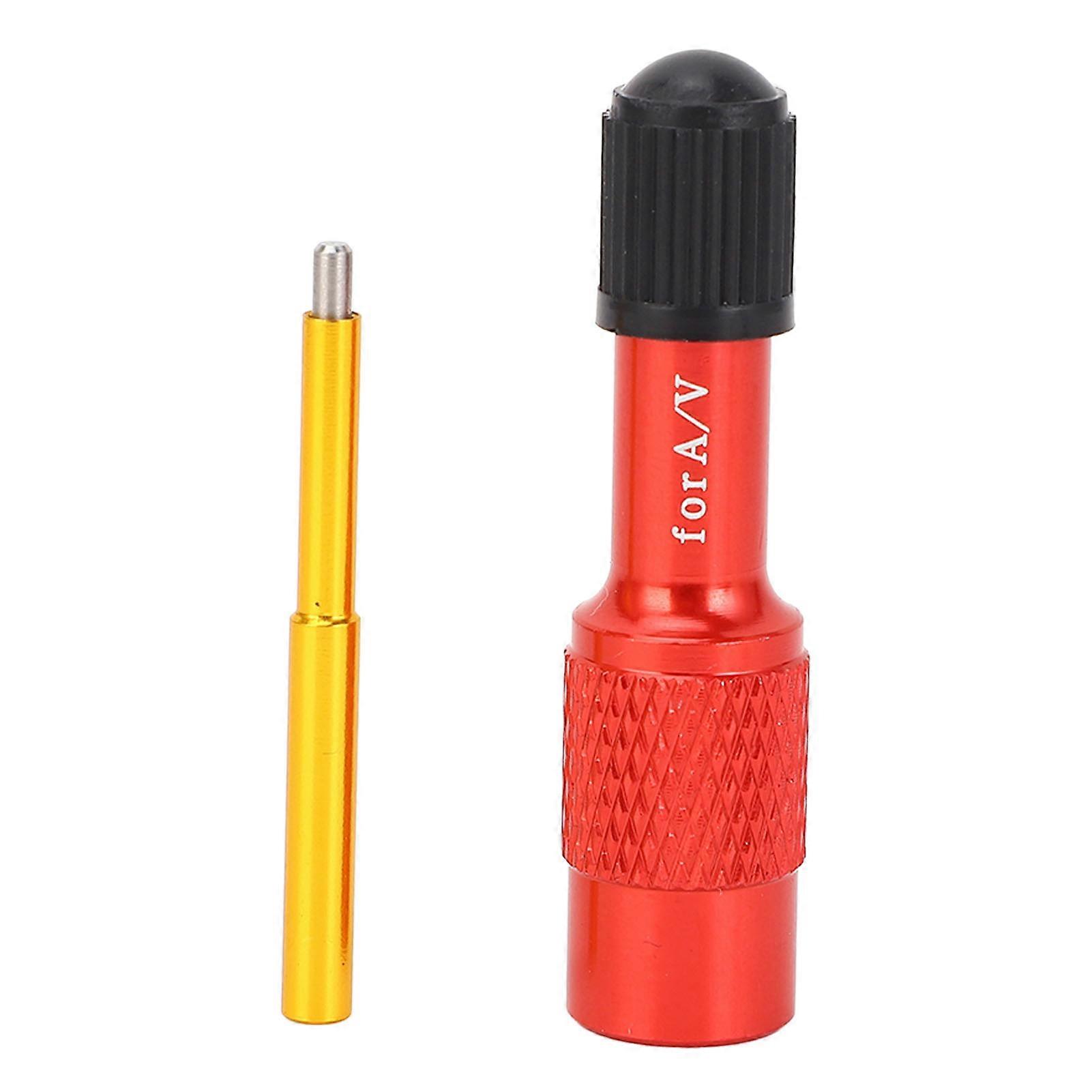 Cycle Fork Valve Adapter Aluminum Alloy Cycle Extension Converter Nozzle for Mountain Cycle Motorcycle Red