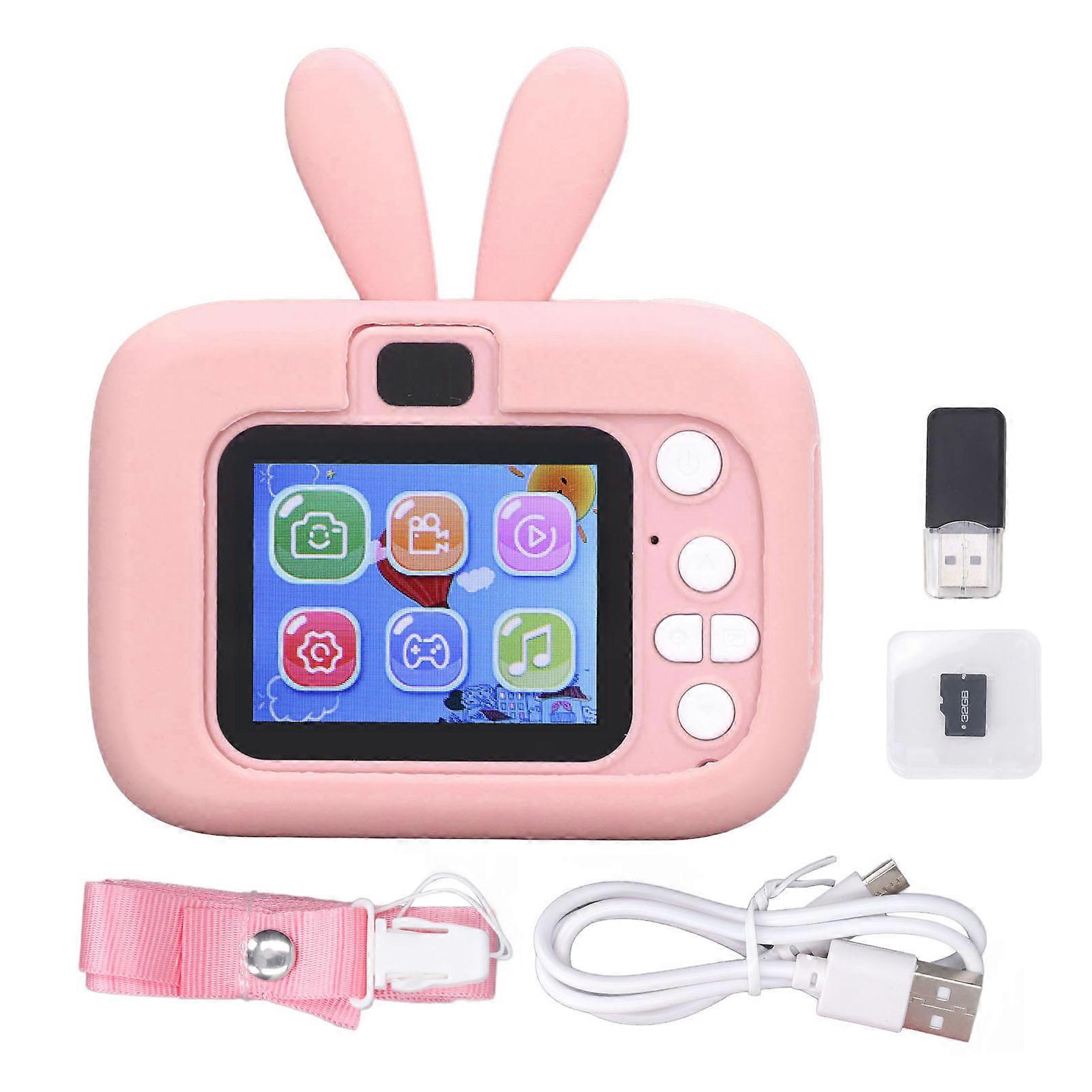 Kids 2.0 Inch Color Display Timed Recording Rich Effects Video Camera Toy with 32G Memory Card and Reader