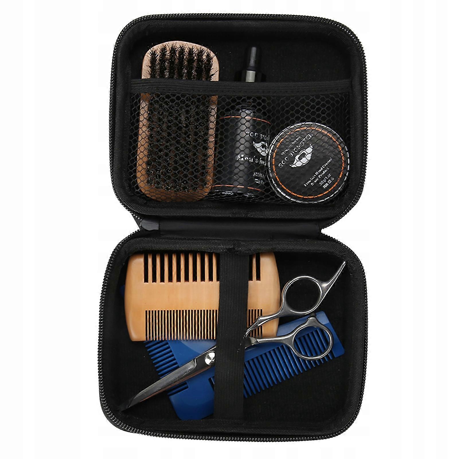 Kit For Beard Comb Template Scissors 5 Elem