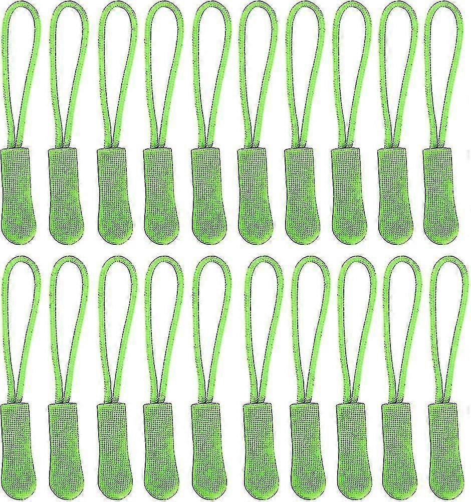 20 anneaux de traction de fermeture éclair, nylon solide