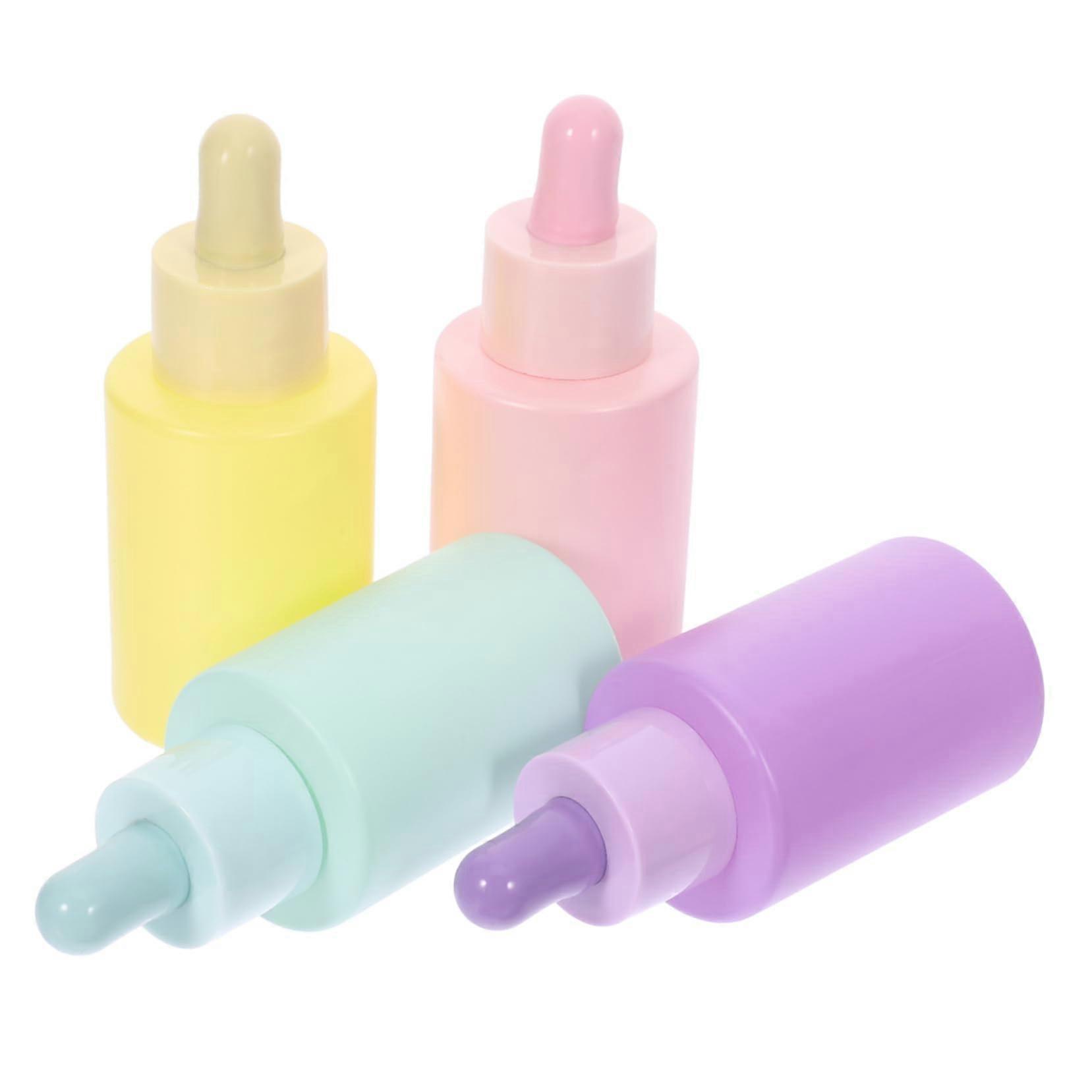 Travel Sub Bottles 4pcs Dropper Bottles Reusable and Sleek Design and Options