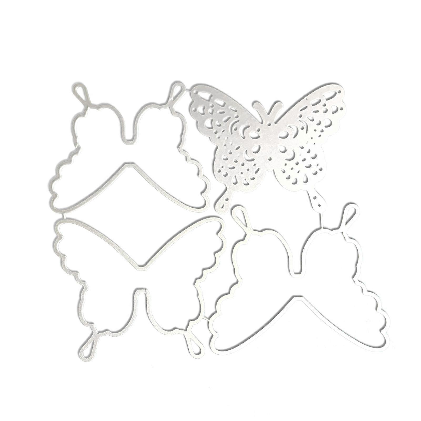 Four-layer for Butterfly Metal Cutting Dies Handmade Crafts Projects Art Creation Supplies for Birthday Greeting Card De